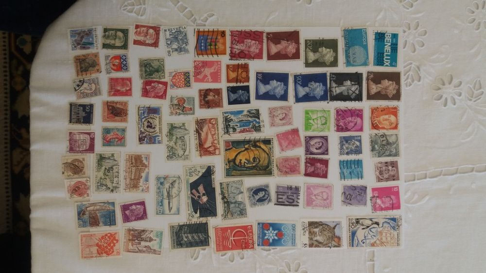 Filatelia - 150 Selos da Europa