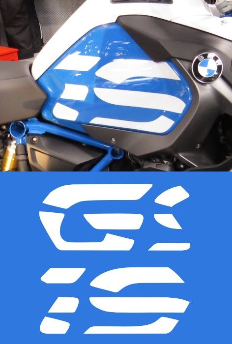 Kit autocolantes BMW GS p/ lateral depósito