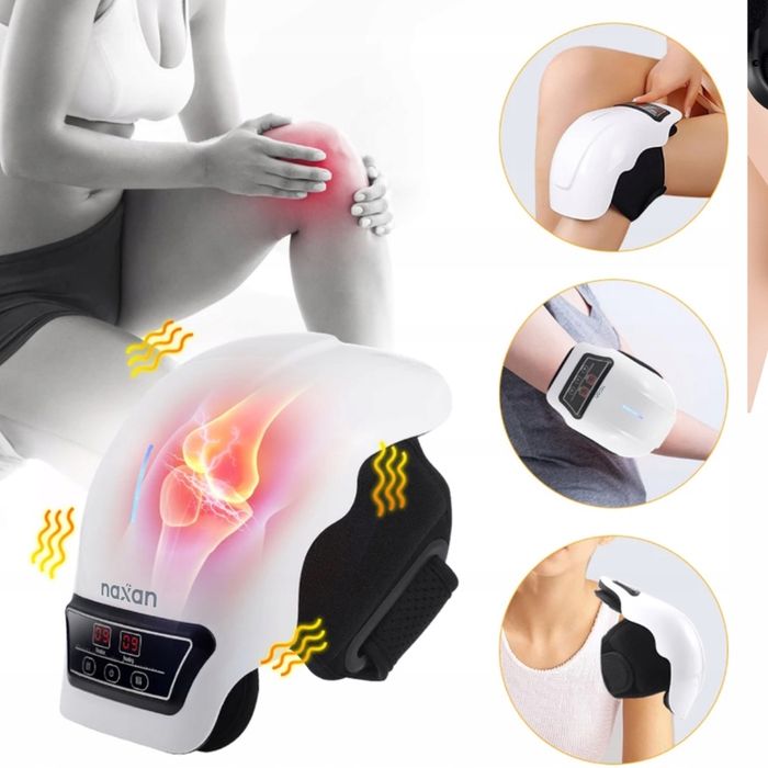 Masażer kolana / barku / łokcia TENS EMS | grzanie | USB