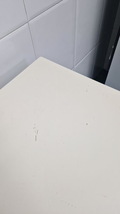 Mesa de cozinha / sala branca extensível