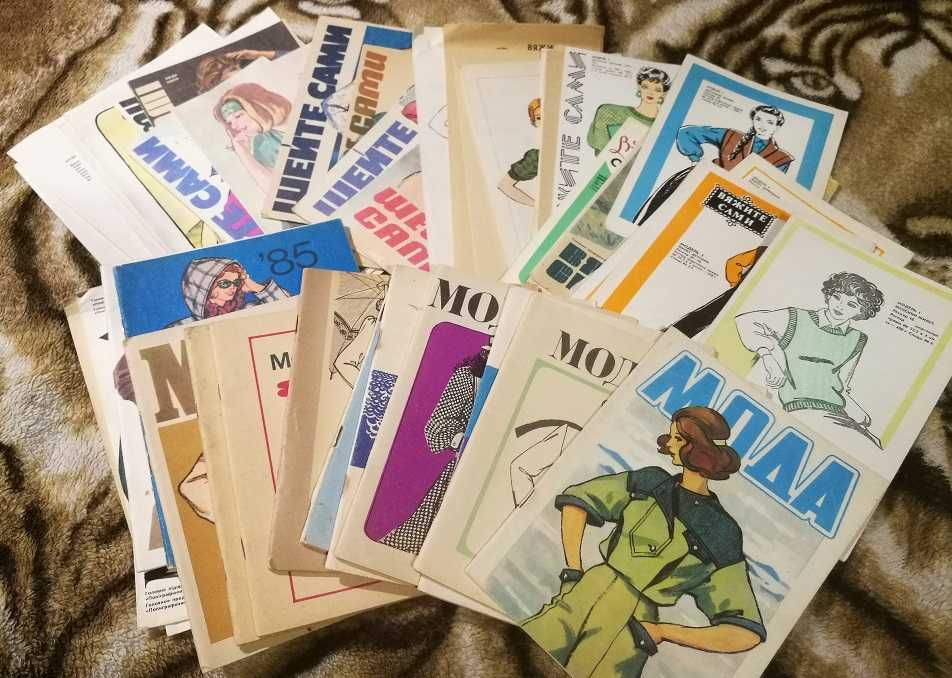 ЛОТ журнал каталог книга мода 80-х шейте вяжите сами на спицах по шт.