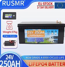 Батарея LifePo4 25.6V 250A літій-залізо-фосфатний акумулятор 24В 6400W