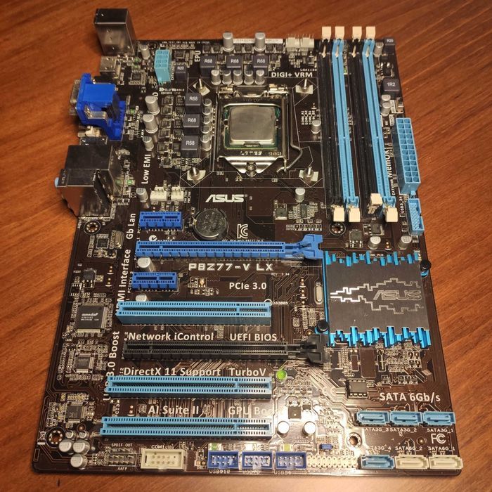 Asus P8Z77-V LX LGA1155, i5 2500k, 8gb Corsair Vengeance ddr3
