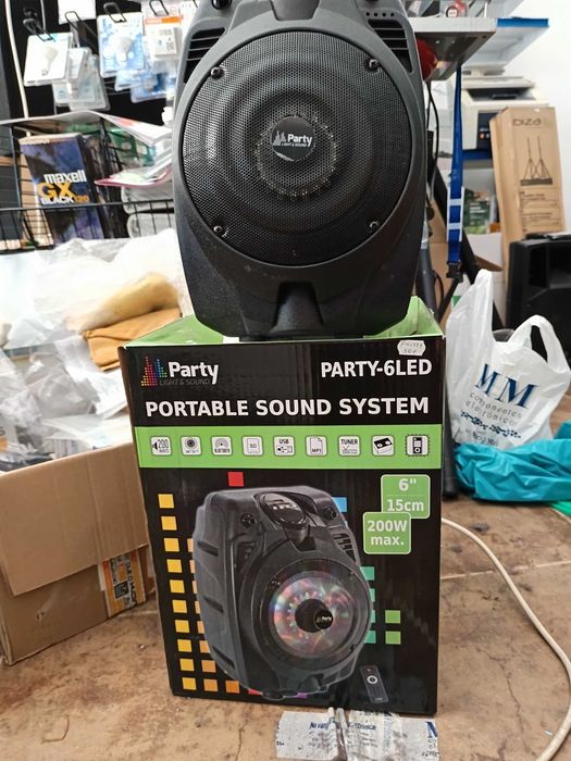 Coluna portátil 6" 200w Party