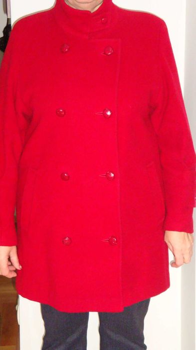 Kurtka czerwona/ płaszczyk/ płaszcz czerwony