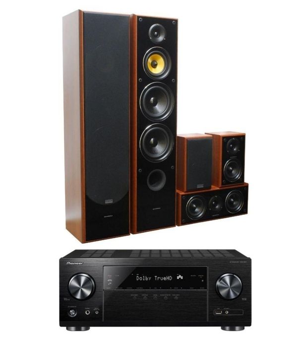 Zestaw Pioneer VSX-831B, Taga Harmony TAV-606 v.3 (orzech)