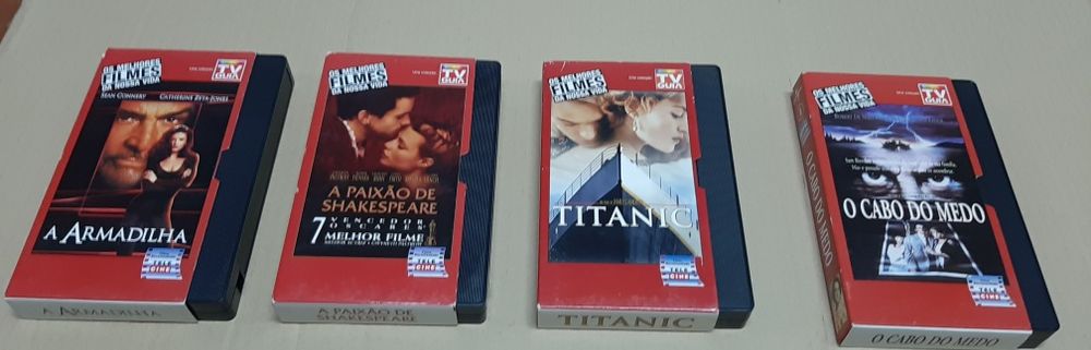 4 cassetes filmes VHS