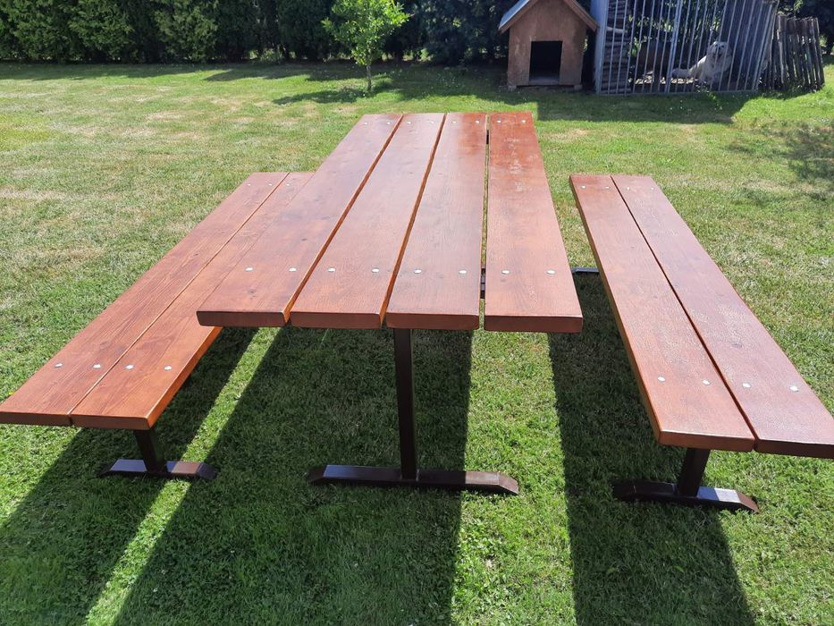 Zestaw ogrodowy drewniany