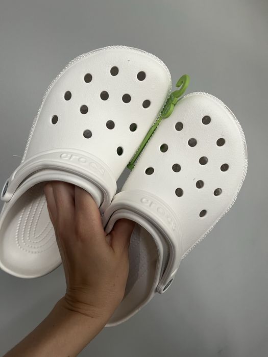 Крокси білі crocs classic 40 41 нові уцінка