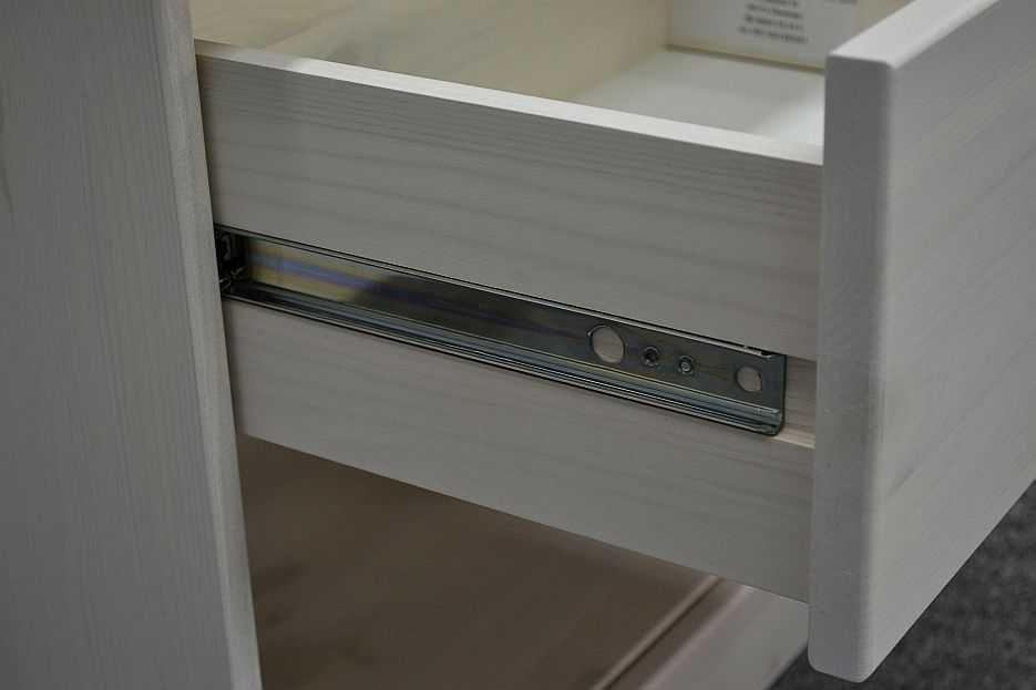 Szafka Nocna Biała Sosnowa Lakierowana