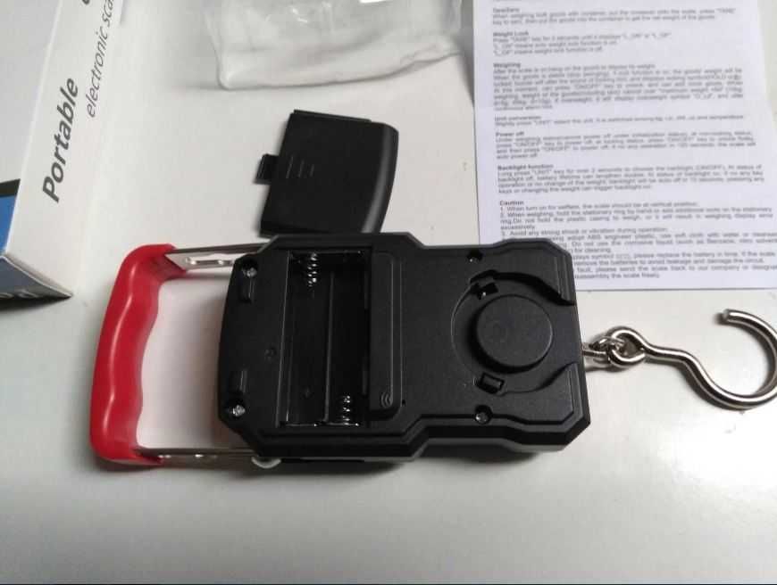 Balança digital, até 50kg. Pesca, viagem pesagem de bagagem