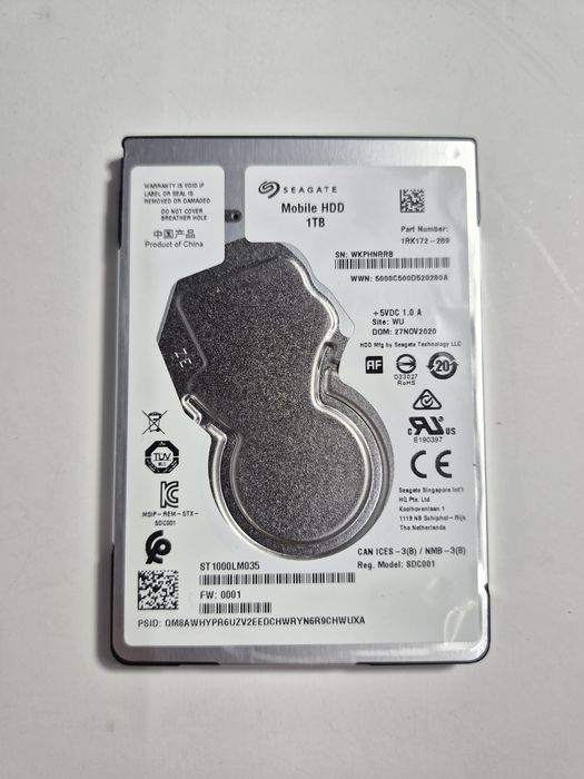 Жорсткий диск вінчестер SEAGATE 1Tb mobile HDD