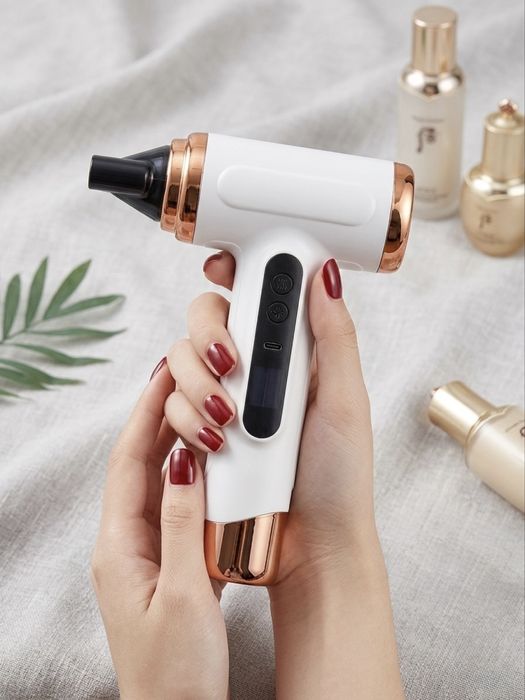 Фен для волос акумуляторний  тепле і холодне повітря