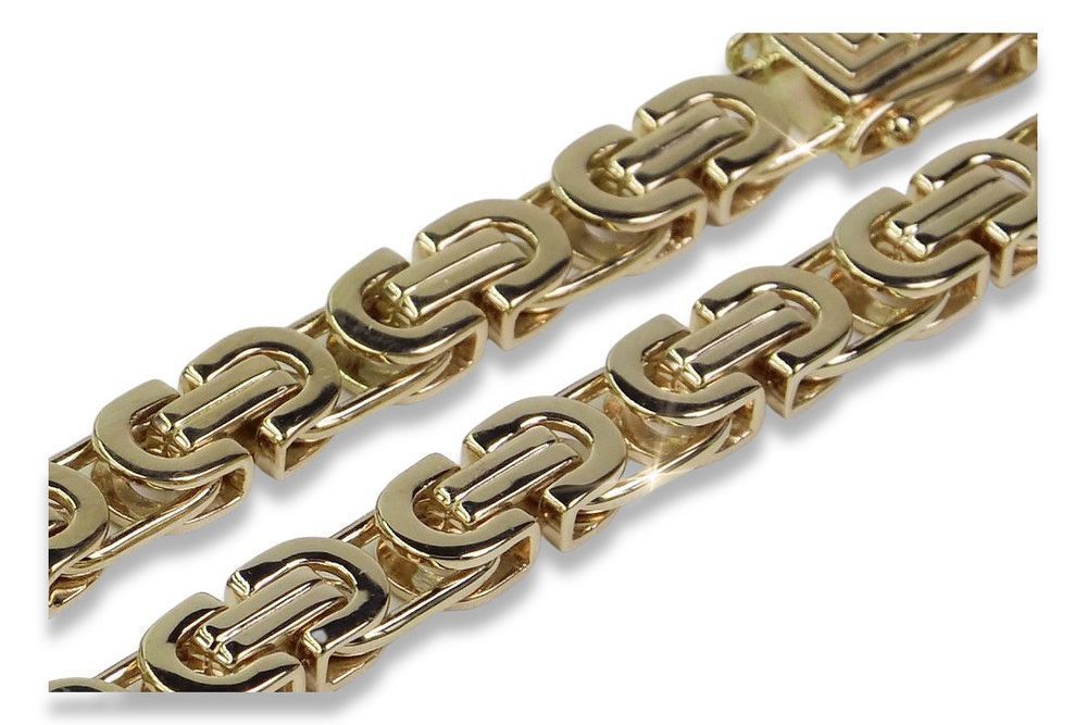 Złoty łańcuszek 14k Królewski Etruska Unikat cc056y 60cm 8,5mm Kraków