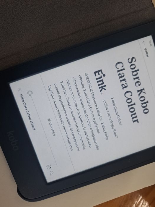 Rakuten Kobo Kindle E-book Ereader Clara  Colour Preto