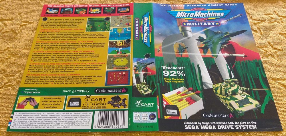 Capas e manuais Mega Drive + Master System