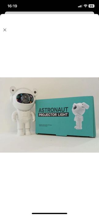 Нічник-проектор зоряного неба космонавт з bluetooth колонкою + пульт