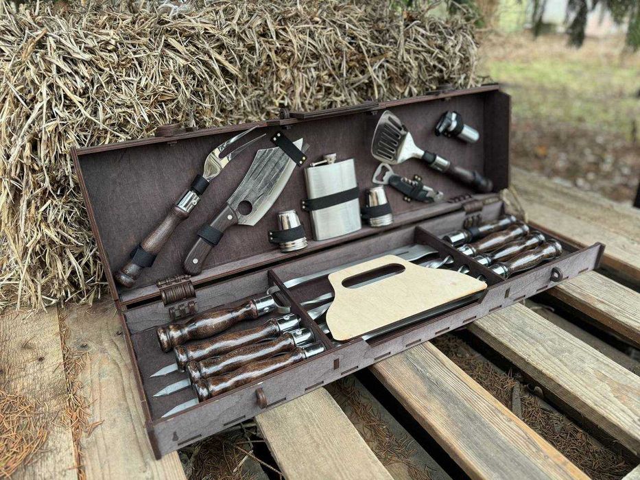 Подарунковий набір шампурів у кейсі Шампура на подарунок Набор