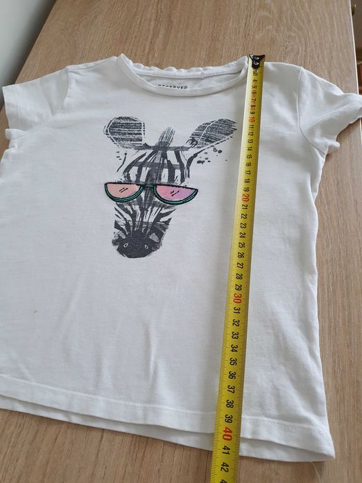 Reserved t-shirt dla dziewczynki rozmiar 116/122