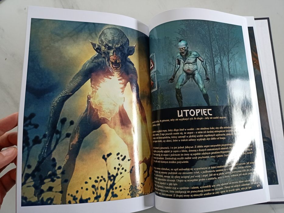 Bestiariusz Wiedźmin 3 154 strony książka fanowska PL