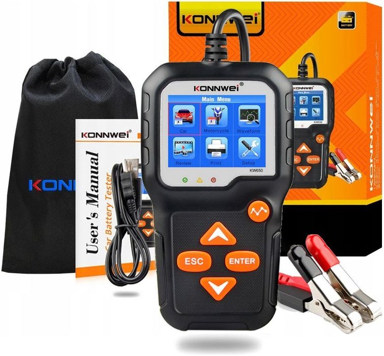 Tester do Akumulatorów Baterii 6V 12V Konnwei KW650