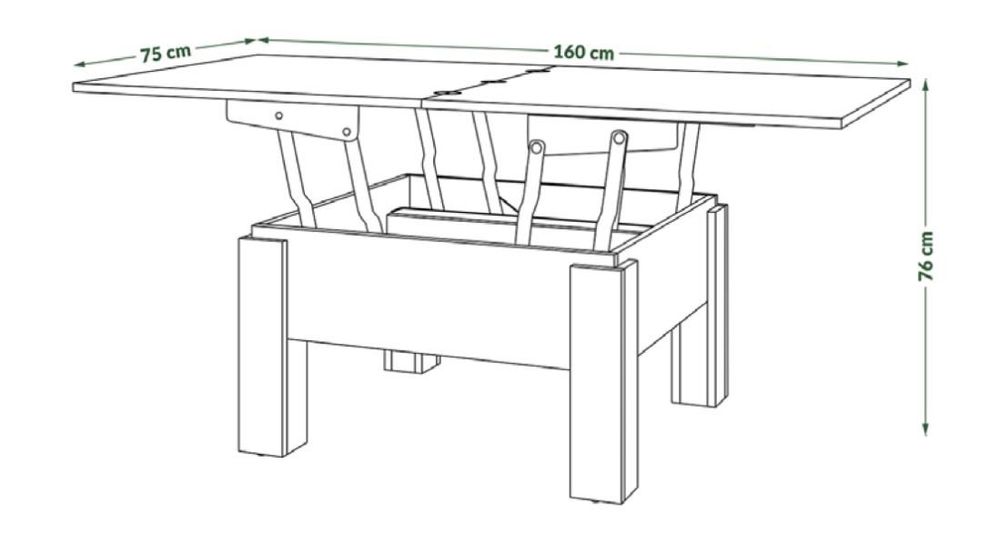 Ława / stół rozkładany