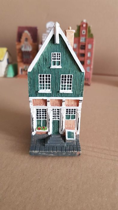 dom nad kanałem, Grachtenhuis, Amsterdam, figurka, miniatura, 1996