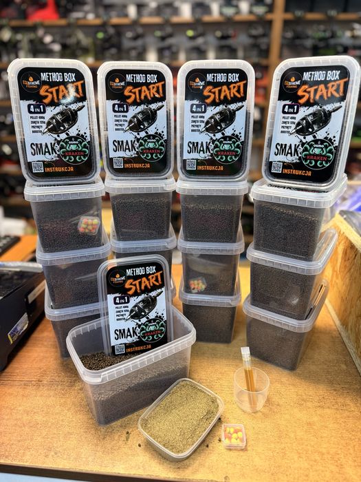 Pellet box osmo method feeder wędkarski set aromat jajeczka eggs zanęta kraken sklep wędkarski hurtownia wędkarska dla wędkarza sklep pruszków