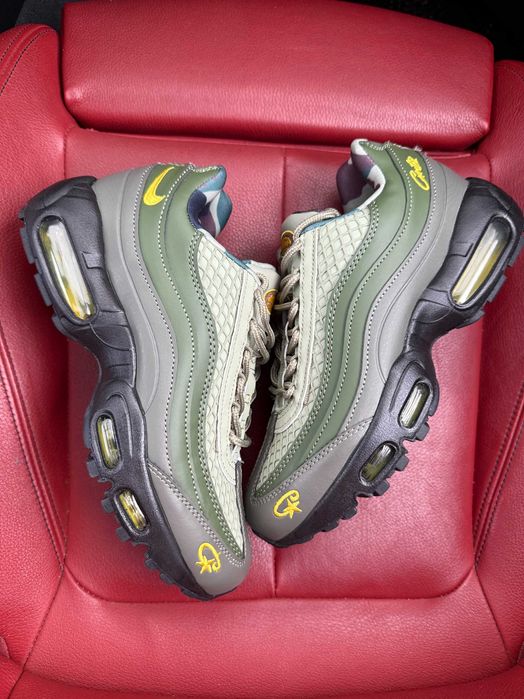 (БЕЗ ПЕРЕДПЛАТИ)Nike Air Max 95 Corteiz Green найк аір макс 95 кортез
