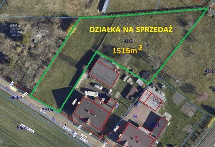 Działka budowlana Gliwice Podlesie 1515m2