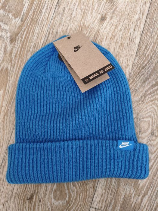 Nowa czapka zimowa Nike / niebieska / gruba / z metką