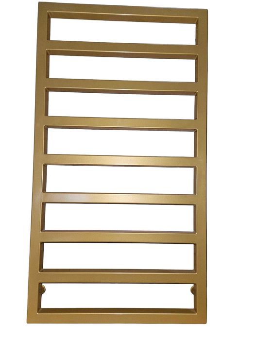 Dekoracyjny złoty grzejnik łazienkowy 75x53cm podłączenie 50cm lub 5cm
