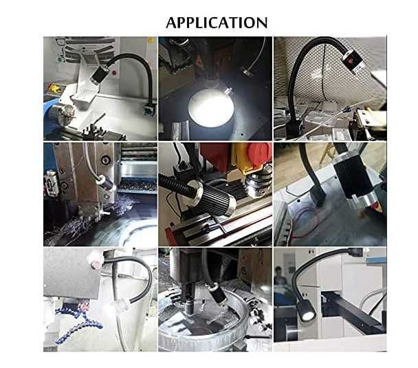 Lampa robocza LED z podstawą magnetyczną 9W, regulowana