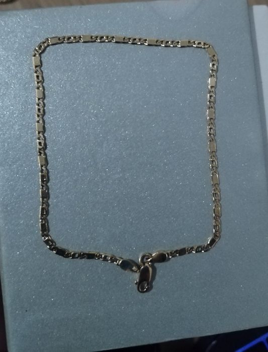 conjunto fio e pulseia e brinco ouro 19.2k