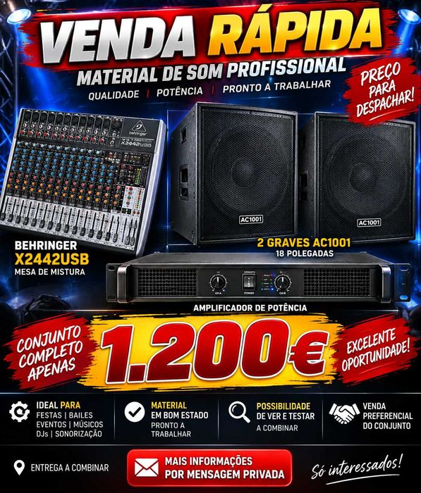 Material de Som proffessional