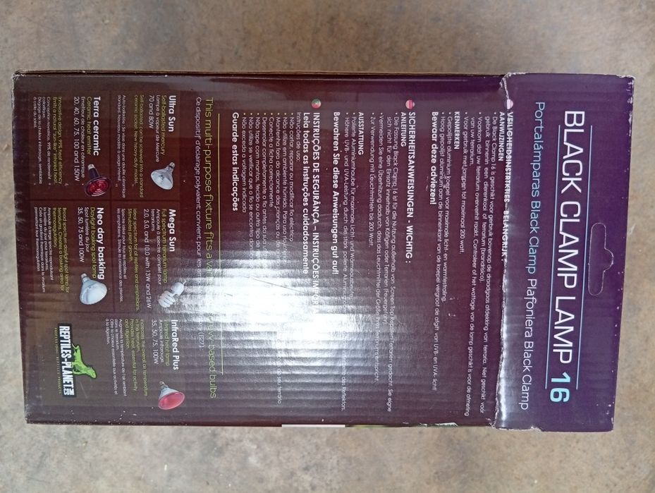 Suporte de lâmpada para terrário