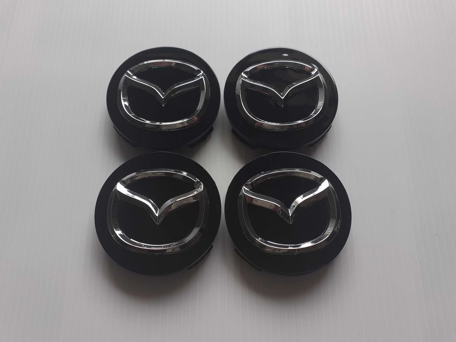 Centros/tampas de jante completos Mazda com 52, 56, 60, 65 e 68 mm