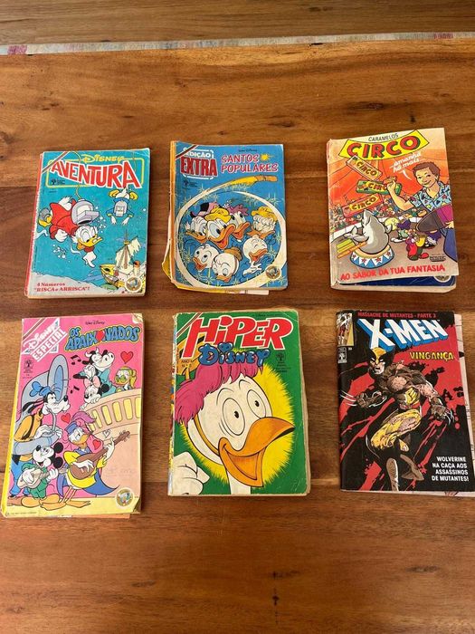 Livros de Banda Desenhada (X-MEN, HOMEM ARANHA, HULK, DISNEY)