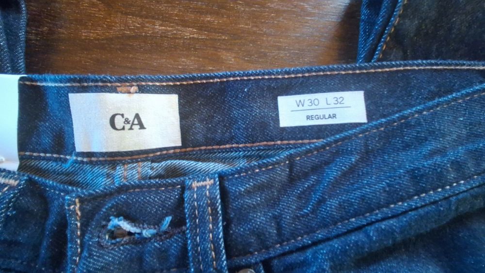 Spodnie jeansy W30L32 C&A nowe
