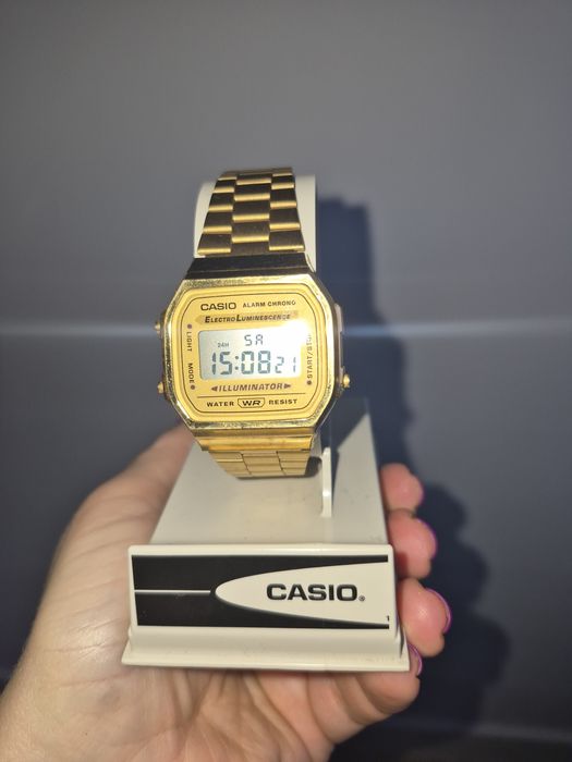 Zegarek na rękę casio, złoty, model 3298