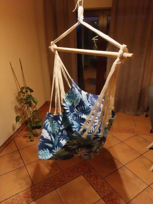 Fotel ogrodowy wiszący, hamak