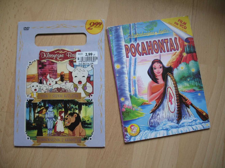 Bajka dla dzieci 3 x DVD Mała Syrenka Przygody Sindbada Żeglarza