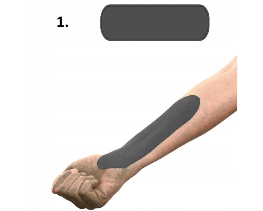 Taśma Kinezjologiczna Taping Kinesiotaping do Kolana Ciała Plastry 5m
