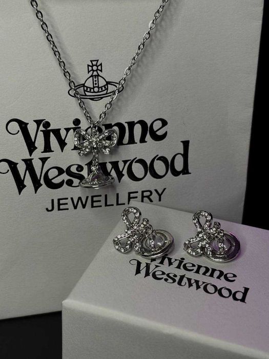 Підвіска + сережки Vivienne Westwood Кулон + сережки Вів'єн Вествуд | Нові