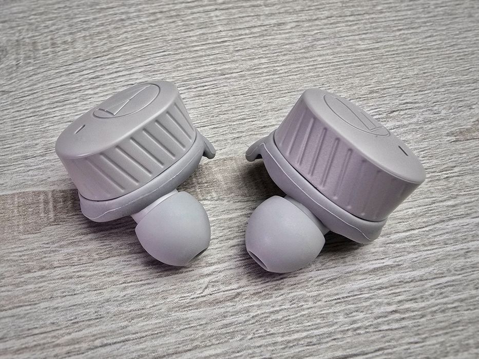 Бездротові вологостійкі навушники Audio-Technica (ATH-SPORT7TW) Gray