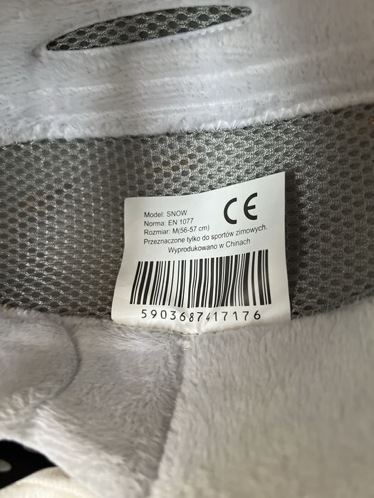 Kaska narciarski snowboardowy biały Elan M 56-57 cm