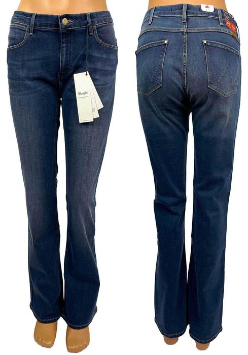 Spodnie damskie Wrangler Avery Bootcut Blue Willow W30 L32