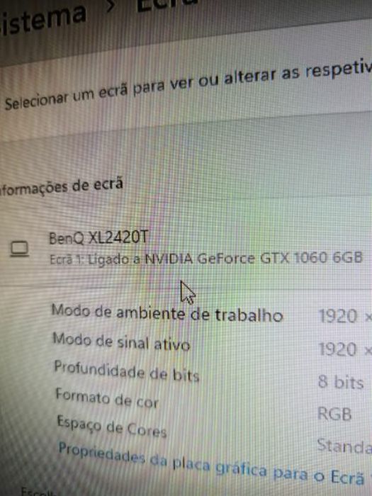 Monitor e placa grafica