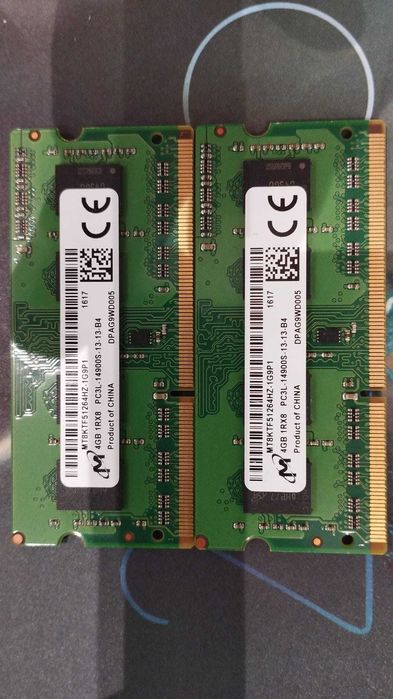 Kit 8GB (2x4GB) RAM Micron DDR3L 1866MHz (Laptop/SO-DIMM)