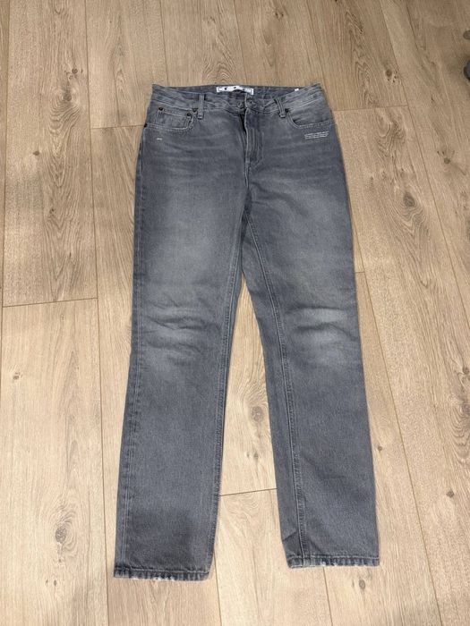Джинсы off white (штани, heron preston, levis, stone island)